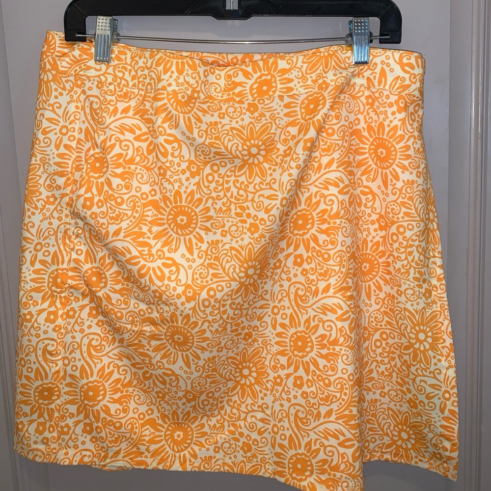 Ripskirt Hawaii Yellow and White Floral Midi Skirt